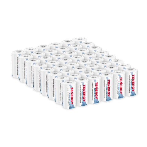 48pcs Tenergy Premium D 10,000mAh NiMH Rechargeable Battery (90670)