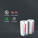 48pcs Tenergy Premium D 10,000mAh NiMH Rechargeable Battery (90670)