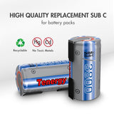 Tenergy 10 Count Propel Sub C 3800mAh NiMH Rechargeable (90689)