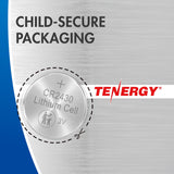 Tenergy CR2430 3V Lithium Button Cells, 20pcs (4 x Cards) (90726)