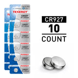 Tenergy CR927 3V Lithium Button Cells, 10pcs (2 x Cards) (90743)