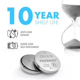 Tenergy CR1616 3V Lithium Button Cells, 20pcs (4 x Cards) (90746)