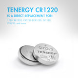 Tenergy CR1220 3V Lithium Button Cells, 20pcs (4 x Cards) (90747)