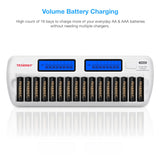 Tenergy 16 Pack Premium Pro AA Rechargeable Batteries and (90751)