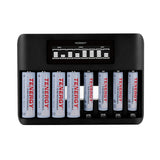 Combo: Tenergy TN480U 8-Bay NiMH Battery LCD Display Fast (90754)