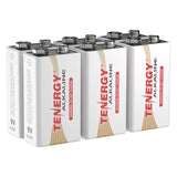 Tenergy 6 Pack of 9V Size (6LR61) Alkaline Batteries (90757)