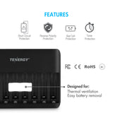Combo: Tenergy TN477U 8-Bay AA/AAA NiMH Rechargeable Battery (90768)