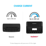 Combo: Tenergy TN477U 8-Bay AA/AAA NiMH Rechargeable Battery (90768)