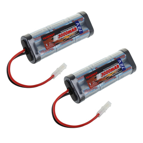 Combo: Tenergy NiMH 7.2V 3000mAh Battery Pack 2-pack Tamiya (91094)