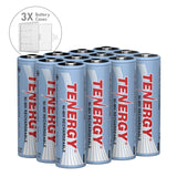Combo: 12 pcs Tenergy AA 2500mAh NiMH Rechargeable Batteries + (91110)