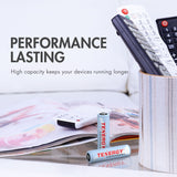 Combo: 4 pcs Tenergy AAA 1000mAh NiMH Rechargeable Batteries + (91112)