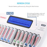 Combo: TN160 12-Bay AA/AAA NiMH/NiCd LCD Charger + 12 AA (91148)