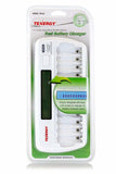 Combo: TN160 12-Bay AA/AAA NiMH/NiCd LCD Charger + 24 AA (91150)