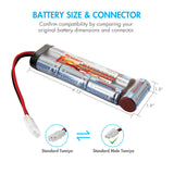 Combo: Tenergy Airsoft NiMH 8.4V 3800mAh Battery Pack (91164)
