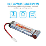 Combo: Tenergy Airsoft NiMH 8.4V 3800mAh Battery Pack (91164)