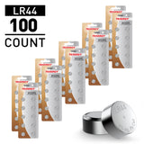 Tenergy AG13 / LR44 1.5V Alkaline Button Cells, 100pcs (10 x (91174)