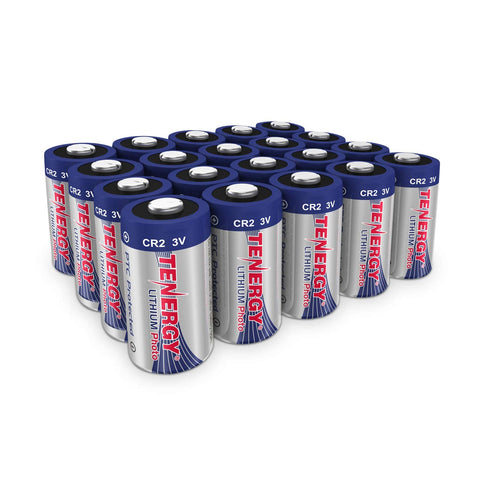 20 Pcs Tenergy Propel CR2 3V Lithium Battery with PTC (95028)