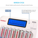 Combo: TN162 8-Bay Smart AA/AAA NiMH/NiCd Charger + 16 AA (96042)