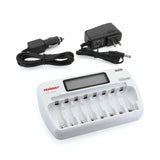 Combo: TN162 8-Bay Smart AA/AAA NiMH/NiCd Charger + 16 Pack (96045)