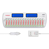 Tenergy TN438 16-Bay AA/AAA NiMH/NiCd LCD Smart Battery (96092)