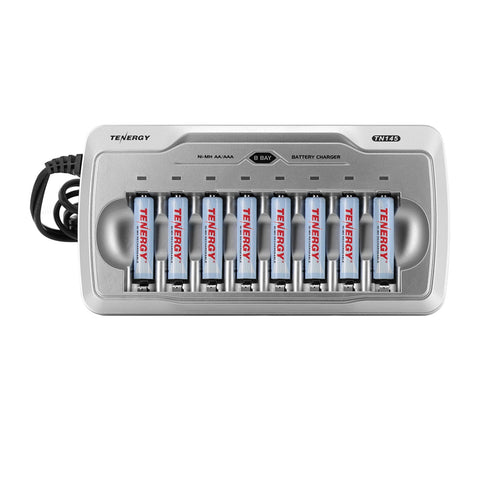 Combo: TN145 8-Bay AA/AAA NiMH/NiCd Charger + 8 AAA NiMH (96101)