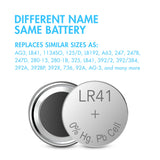 Tenergy LR41 / AG3 1.5V Alkaline Button Cells, 20pcs (2 x (96130)