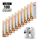 Tenergy LR41 / AG3 1.5V Alkaline Button Cells, 100pcs (10 x (96132)