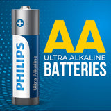 Philips Ultra AA Alkaline Batteries - Button Top - 1000 Pieces