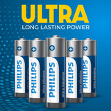 Philips Ultra AA Alkaline Batteries - Button Top - 1000 Pieces