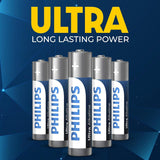 Philips Ultra AAA Alkaline Batteries - Button Top - 1000 Pieces