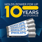 Philips Ultra AAA Alkaline Batteries - Button Top - 1000 Pieces