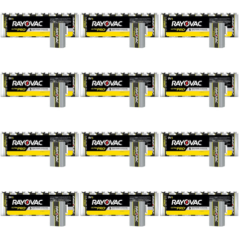 Rayovac AL9V-6 Alkaline Batteries 6 Pack (72 9V Case)