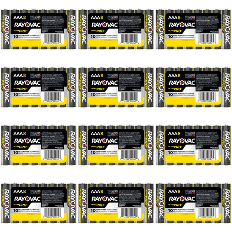Rayovac ALAAA-8 Alkaline Batteries 8 Pack (96 AAA Case)