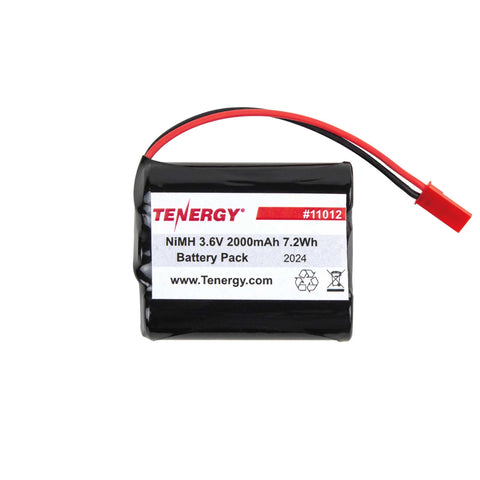 Tenergy 3.6V 2000mAh NiMH Rechargeable Battery Pack w/ BEC (AT11012)