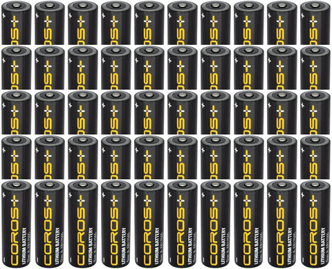 Coros ER17505 Battery - 3.6 Volt 3600mAh A Lithium Li-SOCI2 (Bobbin) - 50 Pieces