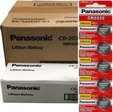 Panasonic CR2032 Battery - 3V 225mAh Lithium - 500 Pieces - Carded