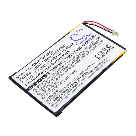 Acer Iconia B1-A71-83174G00nk Battery 3.7V 1800mAh - Compatible Replacement