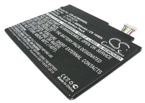 Acer Iconia Tab W3-810 Battery 3.7V 6800mAh - Compatible Replacement