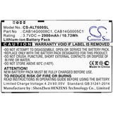 Cameron Sino CS-ALT600SL Battery 2900 mAh Li-ion — product view 2