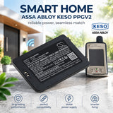 Assa Abloy Mifare Desfire Battery 3.8V 2000mAh - Compatible Replacement