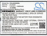 Archos 59 Xenon Battery 3.8V 3400mAh - Compatible Replacement