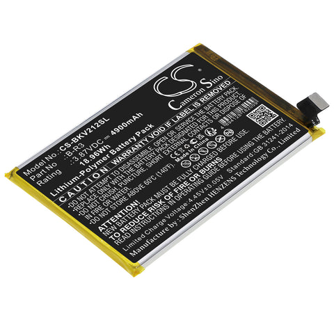 Vivo T1x 5G 2021 Battery 3.87V 4900mAh - Compatible Replacement