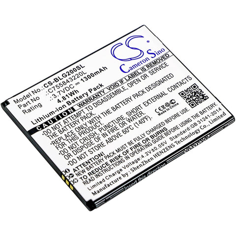 BLU Studio G HD LTE Battery 3.7V 1300mAh - Compatible Replacement