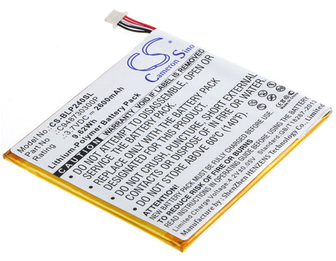 BLU BT-E003 Battery 3.7V 2600mAh Li-Polymer - Compatible Replacement
