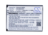 BLU S190 Battery 3.7V 850mAh - Compatible Replacement