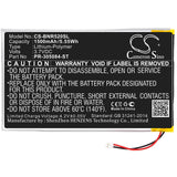 Barnes & Noble GlowLight 6 inches Battery 3.7V 1500mAh - Compatible Replacement