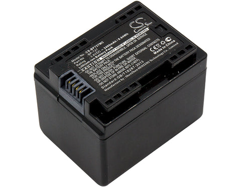 Canon VIXIA HF R800 Battery 3.6V 2400mAh - Compatible Replacement