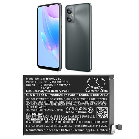 BlackView A52 Battery 3.85V 4700mAh - Compatible Replacement