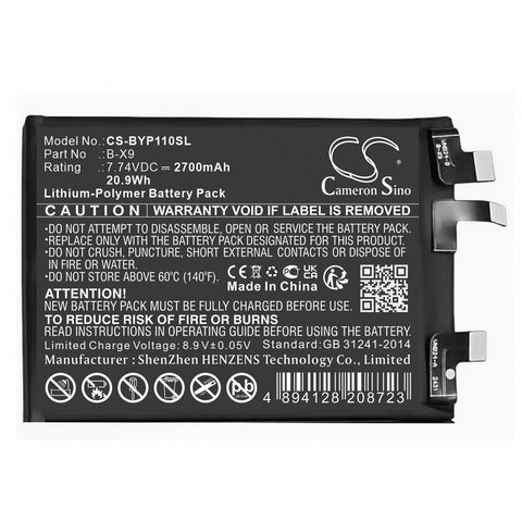 Vivo IQOO 11 Pro Battery 7.74V 2700mAh Li-Polymer - Compatible Replacement