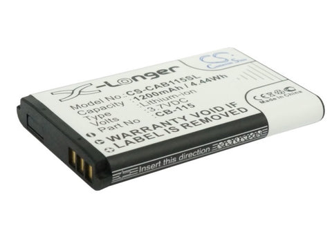 CAT B100 Battery 3.7V 1200mAh - Compatible Replacement